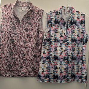 2 sleeveless Daily Sports golf shirts.NWOT size M